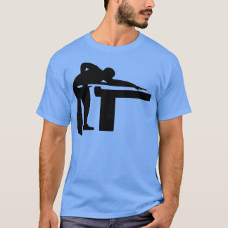 Billiards-spelare bassäng bord t shirt