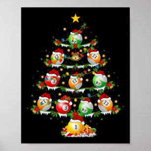 Billiards Sports Älskare Lighting Billiards Christ Poster