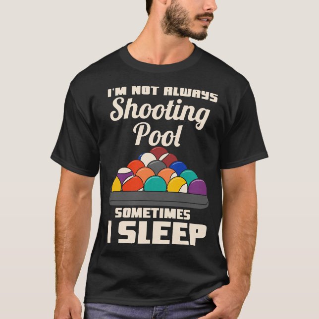 Billiards T-Shirt Spela Bassäng Billiard T-Shirt (Framsida)