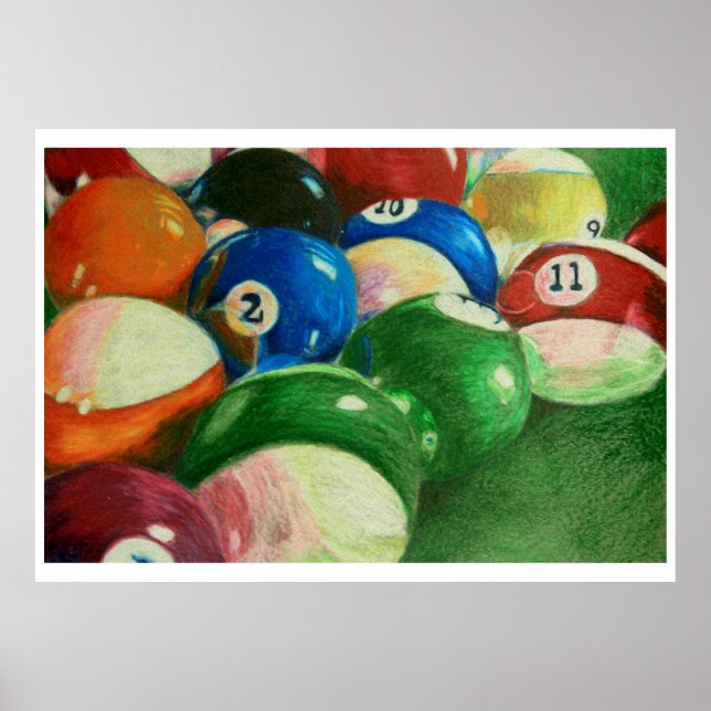 Billiards Time-Robert Hodgson Poster (Framsidan)