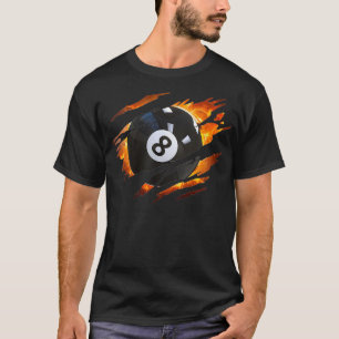 Billiards Tshirts Manar 8 Boll Bassäng Tshirts Ba