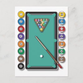 Billiards Vykort