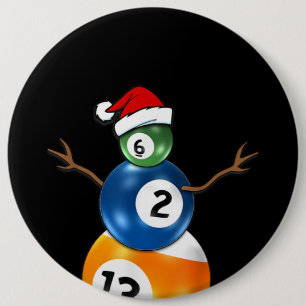 Billiardspel jul Snögubbe med Bassäng Bord Bolla Knapp