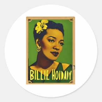 Billie Helgdag Runt Klistermärke