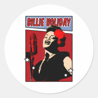 Billie Helgdag Runt Klistermärke