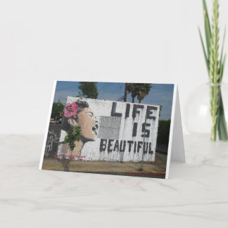 Billie Helgdag Street Art Kort