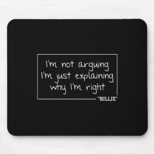 Billie Quote Funny Birthday Personlig Namn Gift Musmatta