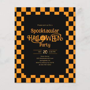 Billig Retro Spooktacular Halloweenfest Flygblad