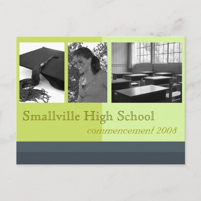 Billiga examensannonser meddelande vykort (Framsida)