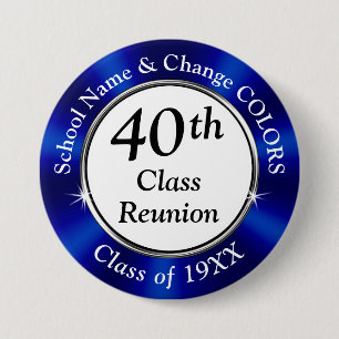 Billigt, 40-årig klass Reunion Party favors, BULK Knapp