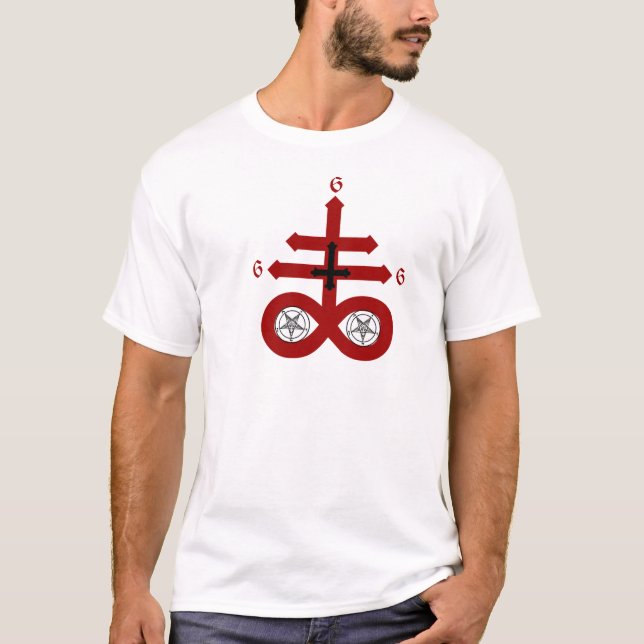 Billigt "666" skjorta t shirt (Framsida)