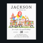 Billigt Barnyard Animals Lastbil Kids Farm Birthda Flygblad<br><div class="desc">Cute Watercolor Barnyard Animals Party Lastbil Kids Balloon Farm Birthday bjudande</div>