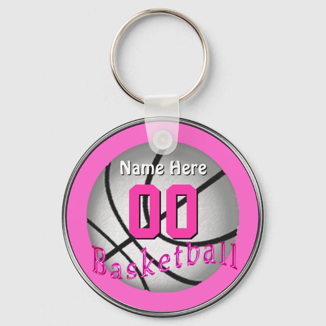 Billigt Basketball Gifts for Girls Team Nyckelring (Framsida)