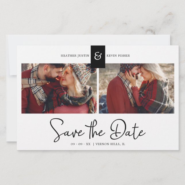 Billigt Black Anpassningsbar 2 Foton direkt aktive (Framsida)