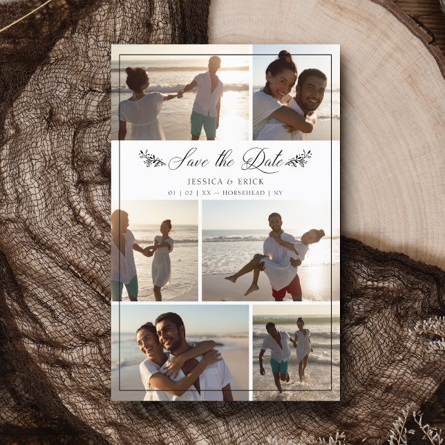 Billigt Black Grenar Chic Collage 6 Foton Bröllop (Skapare uppladdad)