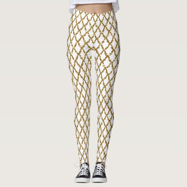 Billigt Blommigt Bandanas Leggings (Framsida)