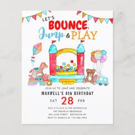 Billigt Bouni Jump Play Kids Trampoline Birthday Flygblad