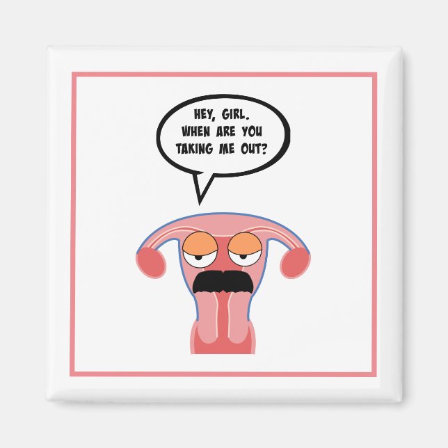 Billigt Boykompis Uterus Magnet (Framsidan)