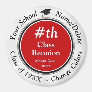 Billigt Class Reunion Gifts, ANY YEAR, Change FÄRG Magnet