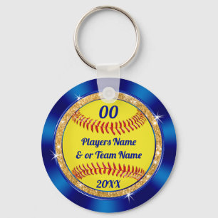 Billigt Cute Softball Team Gift Ideas Personlig Nyckelring
