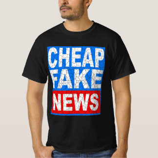Billigt Fake News T-Shirt - Tee for Media Critics