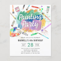 Billigt Färggrafik Färgtonsmålning Party födelseda