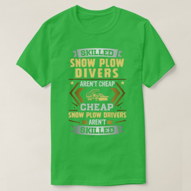 Billigt för skicklig Snö-strömdrivrutinsinstallati T Shirt (Design framsida)
