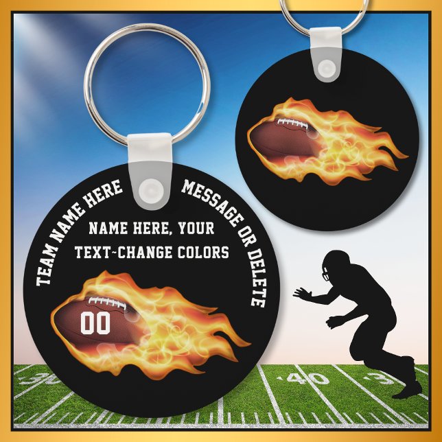 Billigt fotbollsgåvor för TEAM med nummer, NAMN Nyckelring (Cheap Football Gifts for players. Personalized Football Team Gifts. Football bag tags. Keychain.)