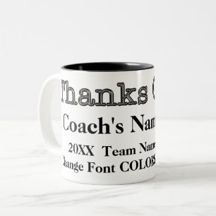 Billigt Gifts for Coacher, PERSONLIG, Coach Mugg