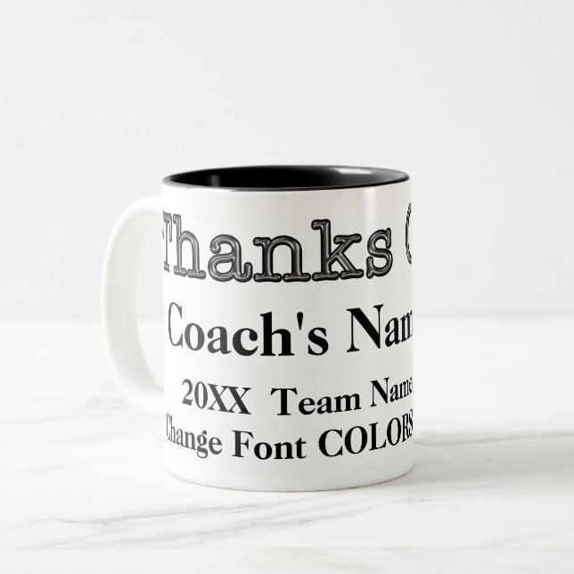 Billigt Gifts for Coacher, PERSONLIG, Coach Mugg (Framsida vänster)