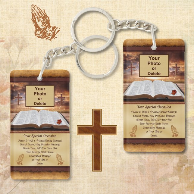 Billigt Gifts for Pastors, kyrkans årsdag Favorite (2 Sided Acrylic, Christian Keychains. Cheap Christian Gifts. Pastor Anniversary Gifts. Appreciation.)