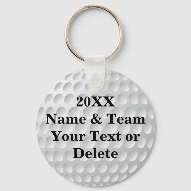 Billigt Golf Party favors PERSONLIG Nyckelring (Framsida)