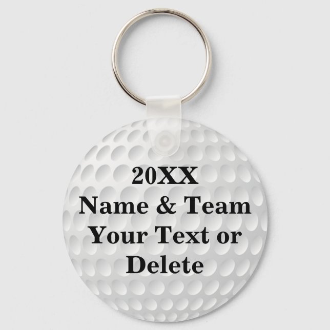 Billigt Golf Party favors PERSONLIG Nyckelring (Framsida)