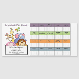 BILLIGT-KIDS-SCHEMA/TIMETABELLENS MAGNET FÖR REwar