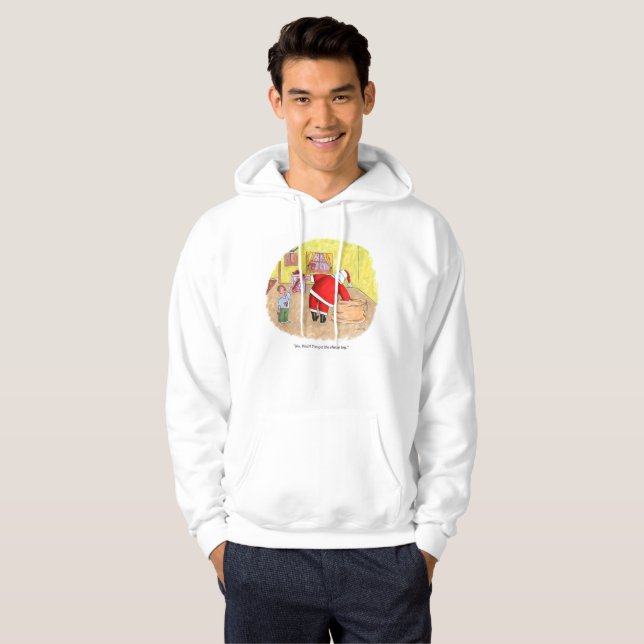 Billigt Leksak manar, vit svettskjorta Hoodie (Hel framsida)