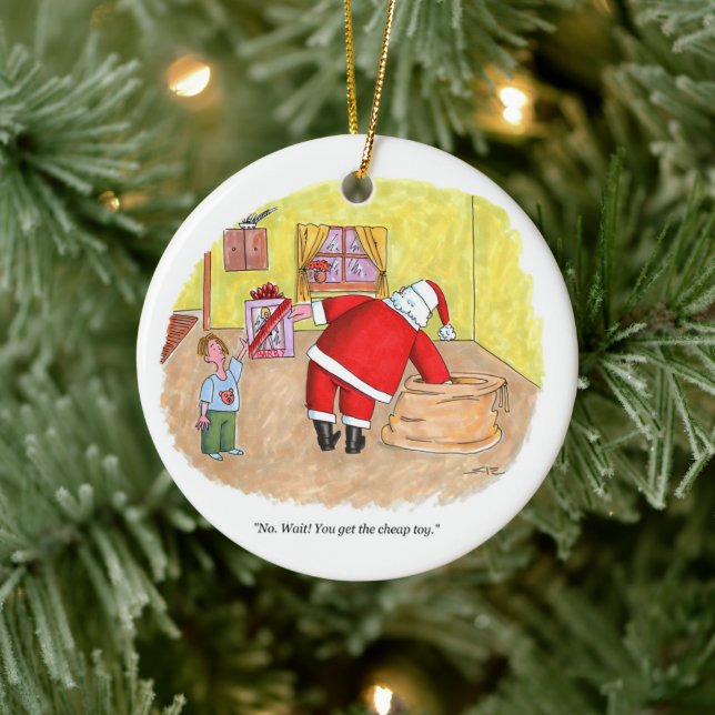 Billigt Leksak runda keramiska prydnadsföremål Julgransprydnad Keramik (Träd)