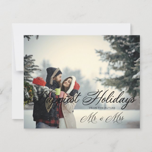 Billigt Modern Mr & Mrs Happiest Helgdagars jul (Framsida)