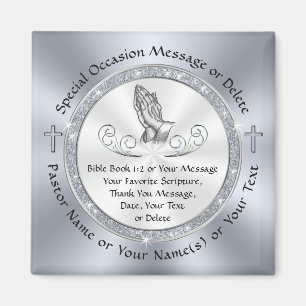 Billigt Personlig Church Gifts in BULK, Scripture Magnet