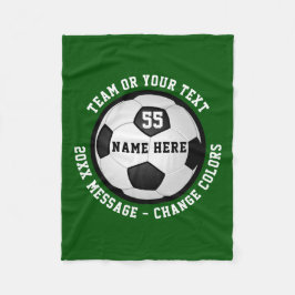 Billigt Personlig Fotbollsflankett valfritt FÄRG Fleecefilt