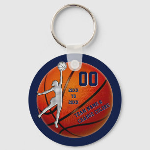 Billigt Personlig Gifts for Girls Basketball Team Nyckelring