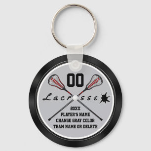 Billigt Personlig Lacrosse Team Gifts, din text Nyckelring