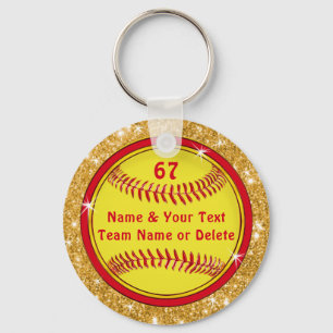 Billigt Personlig Softball Keychains, FÄRG Nyckelring