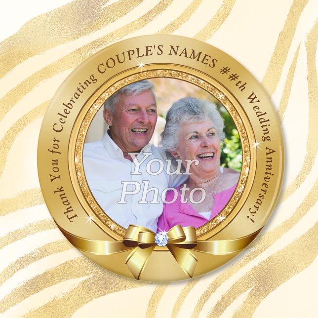 Billigt PHOTO, Bröllop-årsjubileum, NÅGRA ÅR Magnet (Cheap, 60th Anniversary Favors. 60th wedding anniversary favors. 60th anniversary favors. Gold Favor)