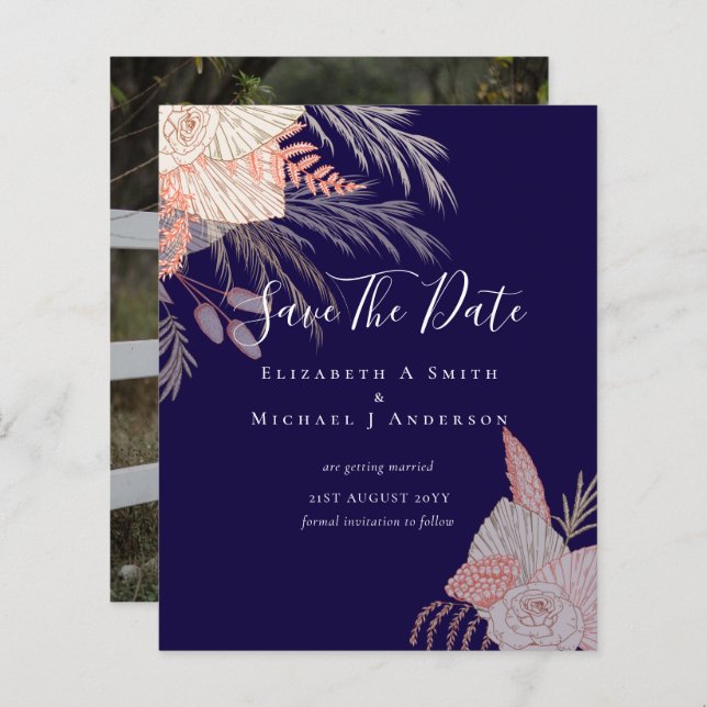 BILLIGT Photo Spara Data PAMPAS GRASS Terracotta (Fram/baksida)