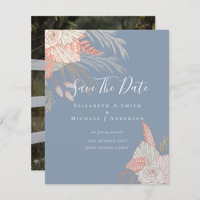 BILLIGT Photo Spara Data PAMPAS GRASS Terracotta (Fram/baksida)