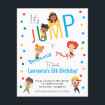 Billigt Roligt Trampoline Park Jump Kids Party Bir Flygblad<br><div class="desc">Anpassa din fantastisk-Roligt Jump Bount Spela upp Trampoline Park Kids Party Colorful Birthday-inbjudan med din barn/ålder och överraska familj och vänner! Det här är det billigaste alternativet för den här utformningen, som är tryckt på flygblad pappert. Om du behöver hjälp, så känna dig fri att nå ut till oss, och...</div>