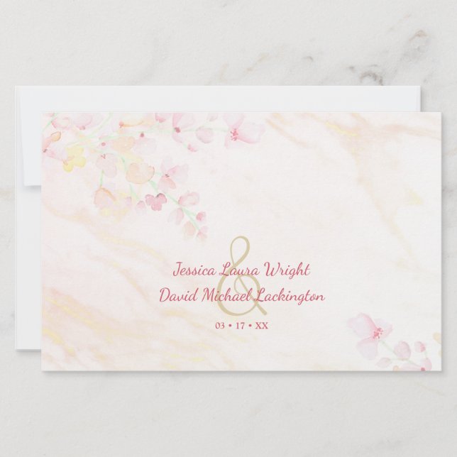 Billigt Romantisk Elegant Wildblomma Grenar Bröllo (Framsida)