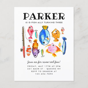 Billigt Rustic O-Fish-al Reel Roligt Fishing Birth Flygblad