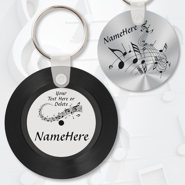Billigt, Spela in nyckelkedja. Music Thned Party f Nyckelring (Cheap, Musical Notes Party Favors. Music birthday party favors. Music graduation goodies. Record.)