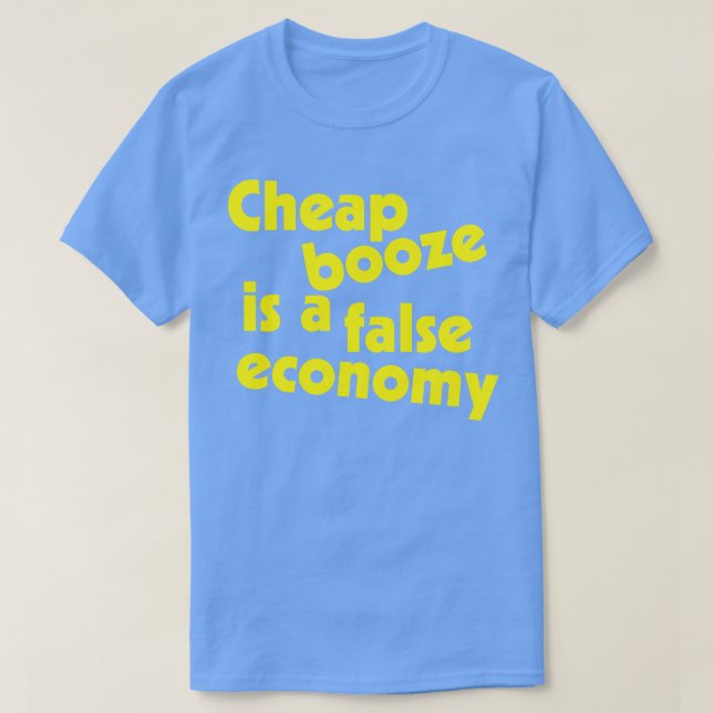 Billigt Sprit Funny Christopher Hitchens citat T Shirt (Design framsida)